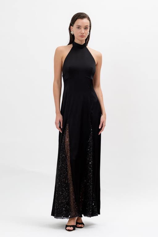 Alexa maxi dress black