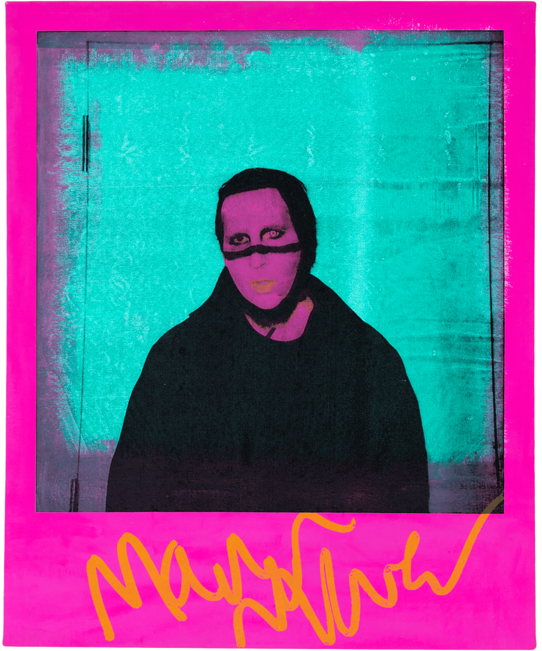 Marilyn Manson screenprint on canvas (1 of 4) by Jason Martinez