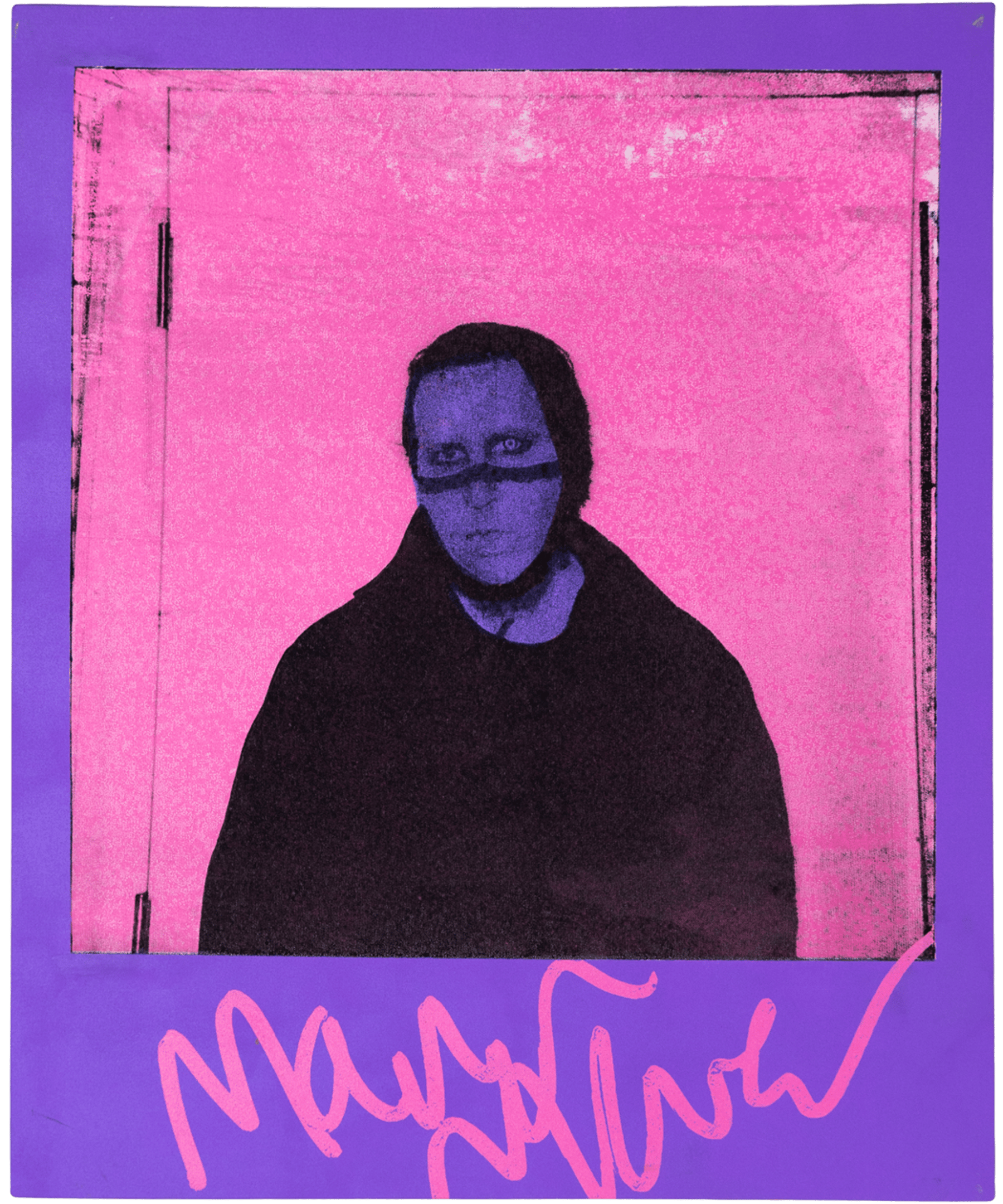 Marilyn Manson screenprint on canvas (3 of 4) by Jason Martinez