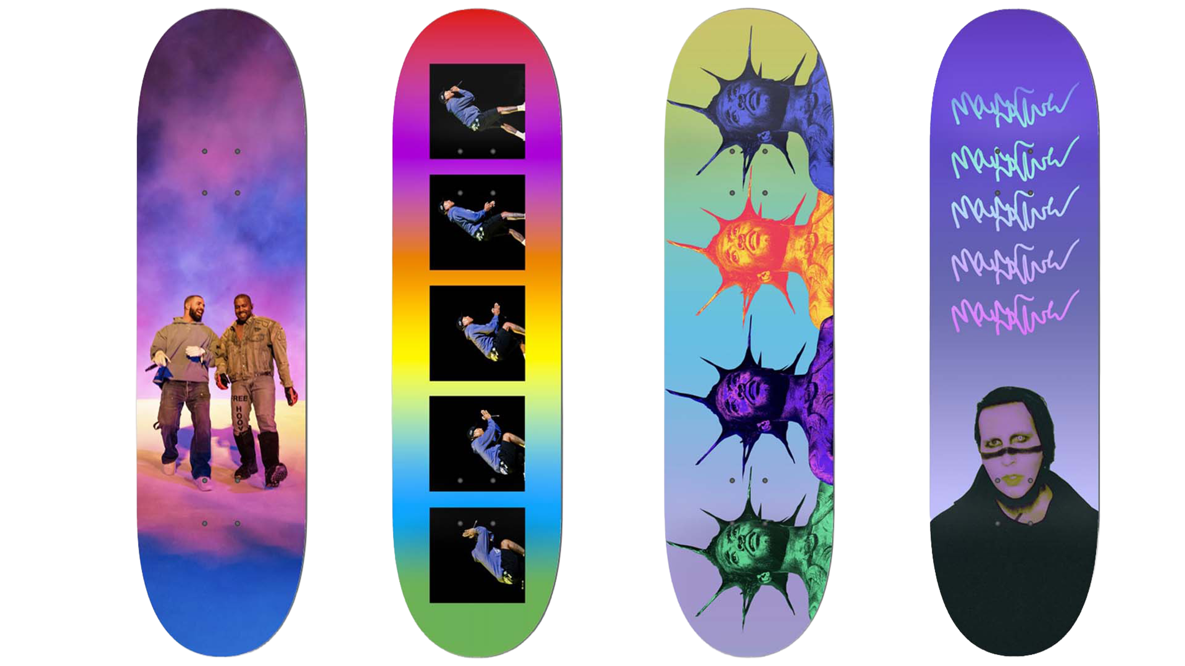 Custom skate decks by Jason Martinez