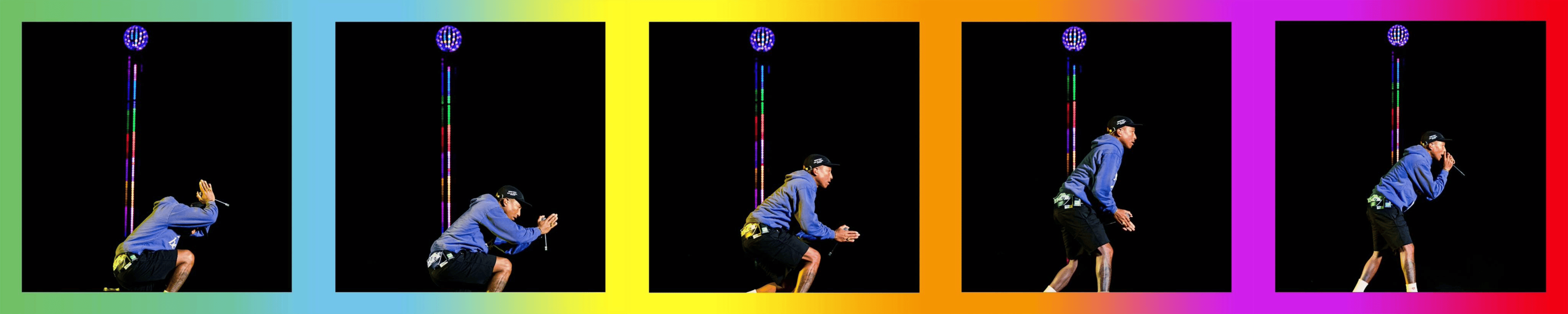 Pharrell Williams panoramic print by Jason Martinez
