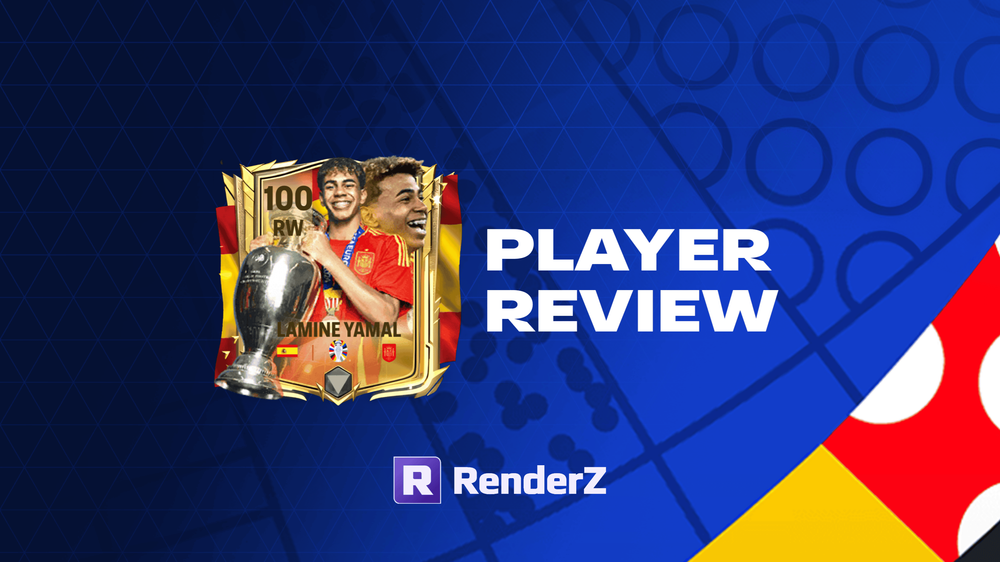 100 OVR EURO Best XI Lamine Yamal Player Review 