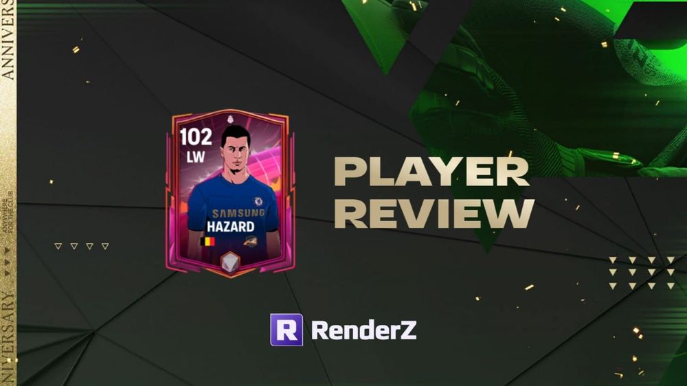 107 OVR Anniversary Eden Hazard player Review 