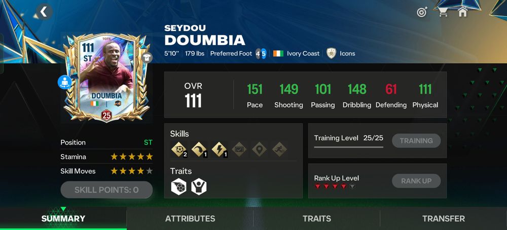 111 OVR TOTS Doumbia Player Review 