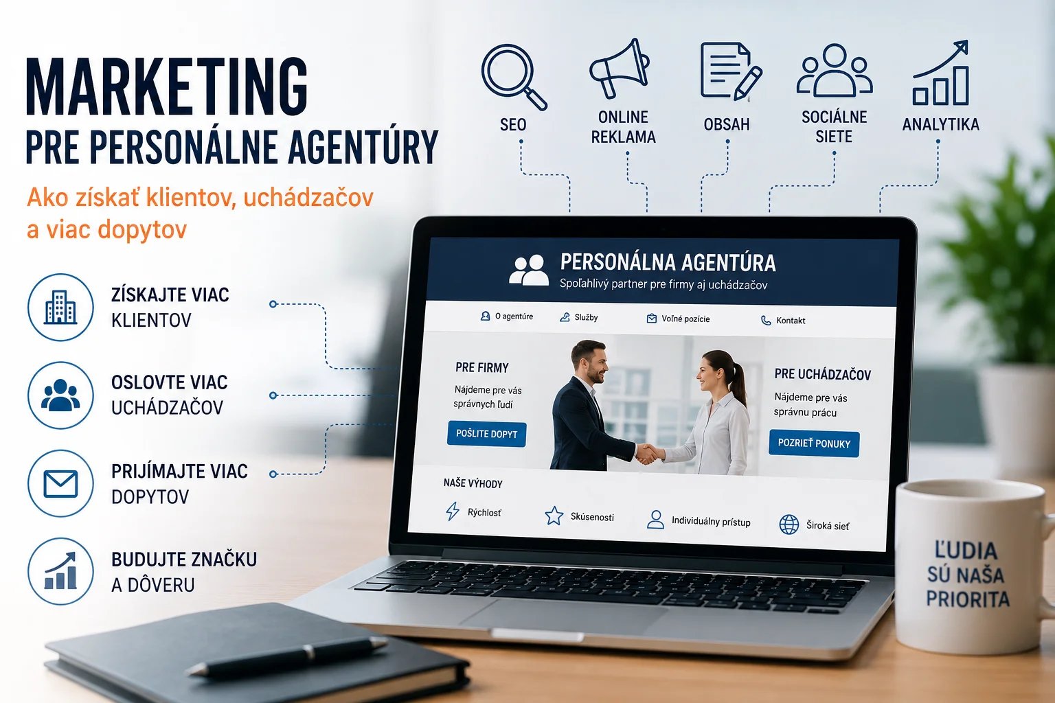 Prečo nestačí mať web: Ako môže personálna agentúra získať viac klientov a uchádzačov