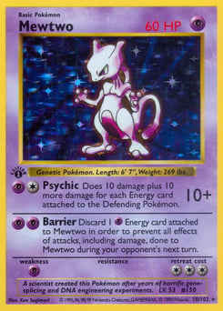 Mewtwo – Rare Holo – Base