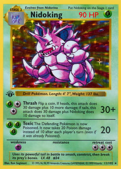 Nidoking – Rare Holo – Base