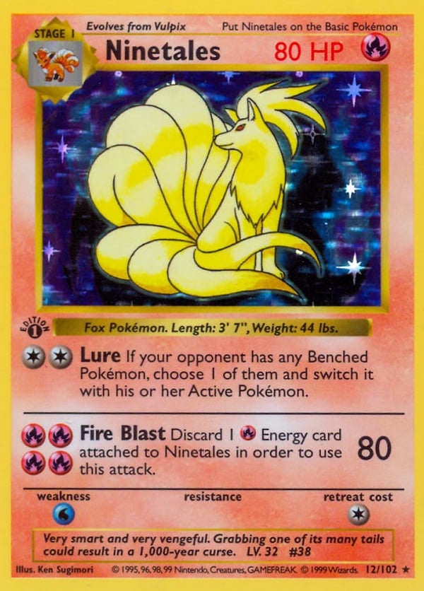 Ninetales – Rare Holo – Base