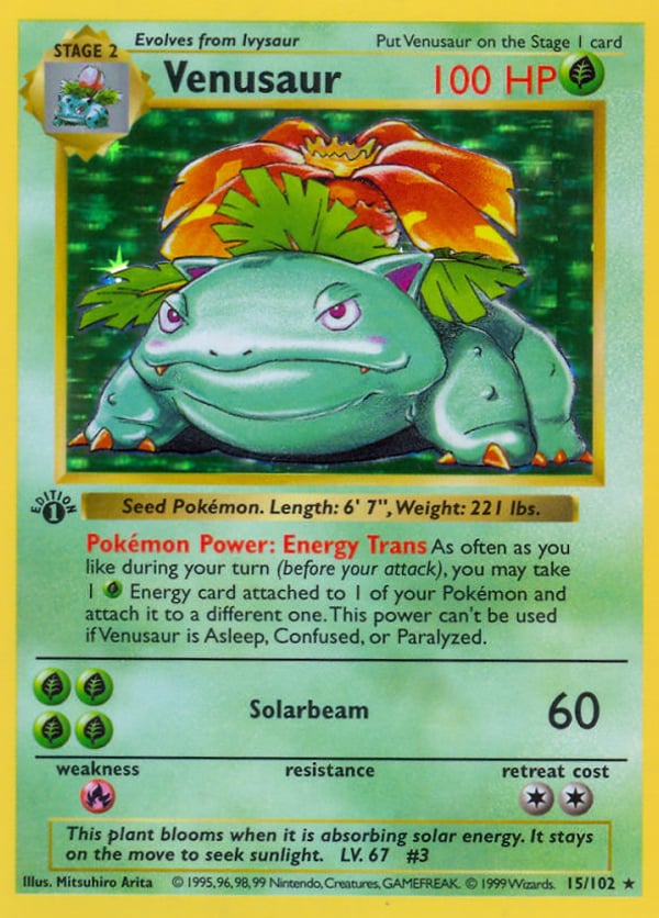 Venusaur – Rare Holo – Base