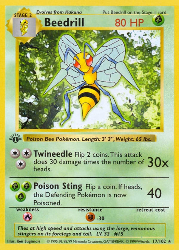 Beedrill – Rare – Base