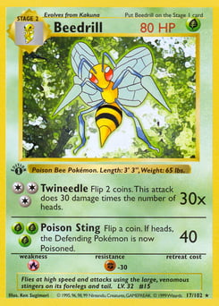 Beedrill – Rare – Base