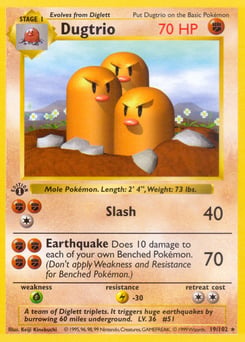 Dugtrio – Rare – Base