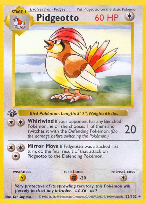 Pidgeotto – Rare – Base