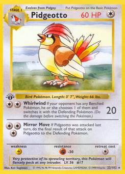 Pidgeotto – Rare – Base