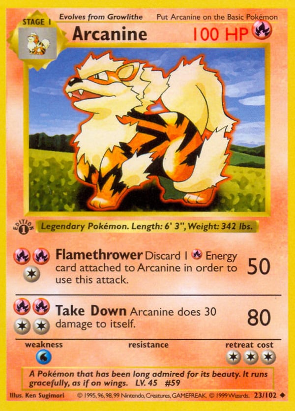 Arcanine – Uncommon – Base