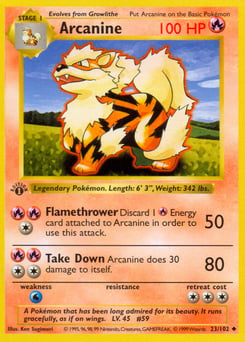 Arcanine – Uncommon – Base