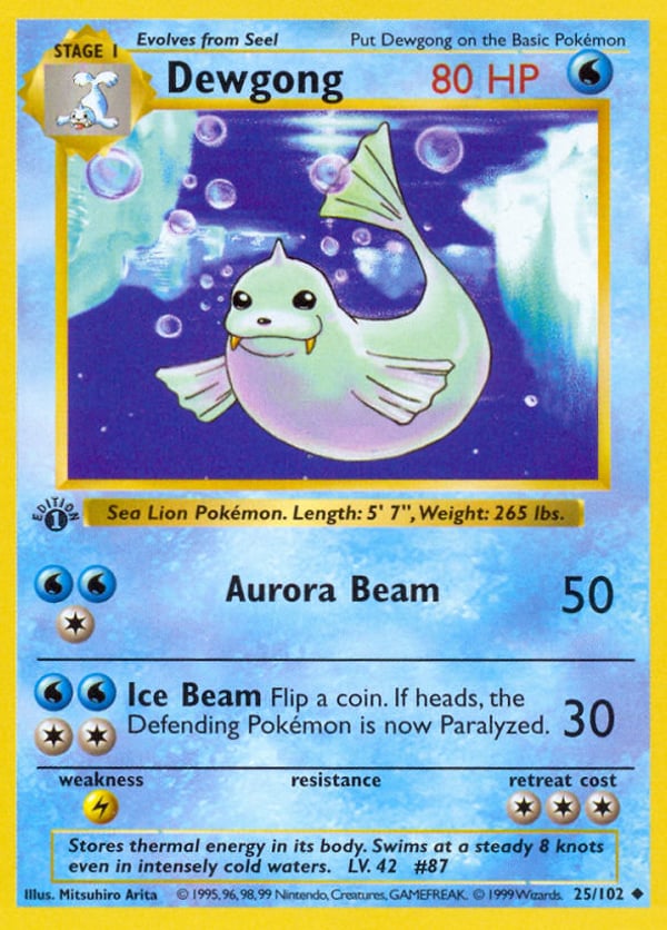 Dewgong – Uncommon – Base