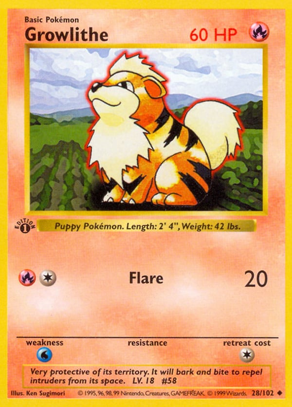 Growlithe – Uncommon – Base