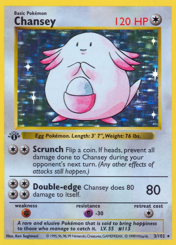 Chansey – Rare Holo – Base