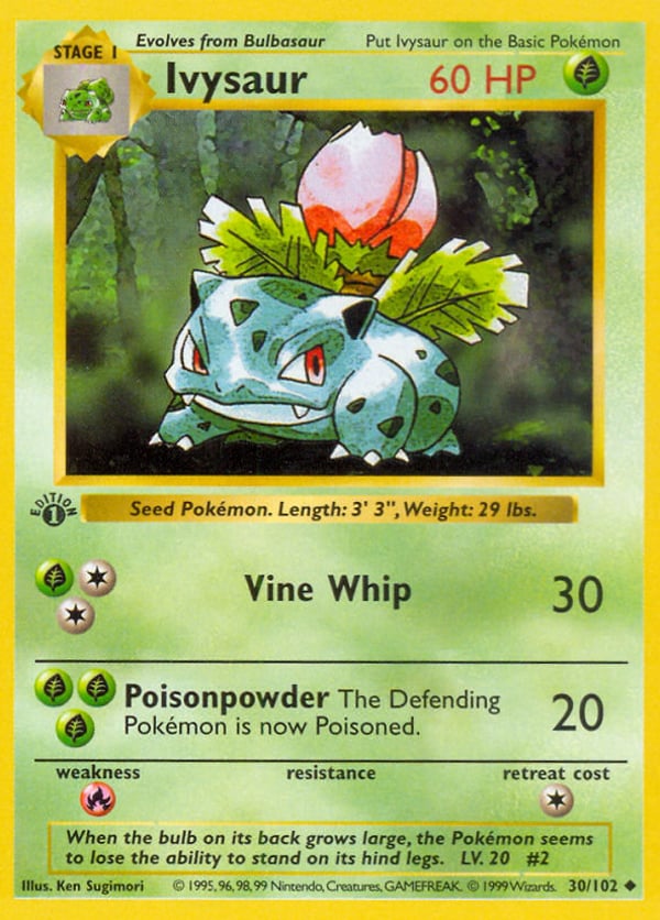 Ivysaur – Uncommon – Base