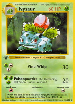 Ivysaur – Uncommon – Base