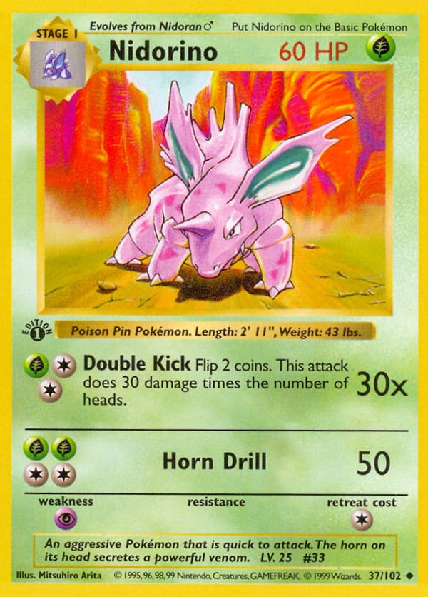 Nidorino – Uncommon – Base