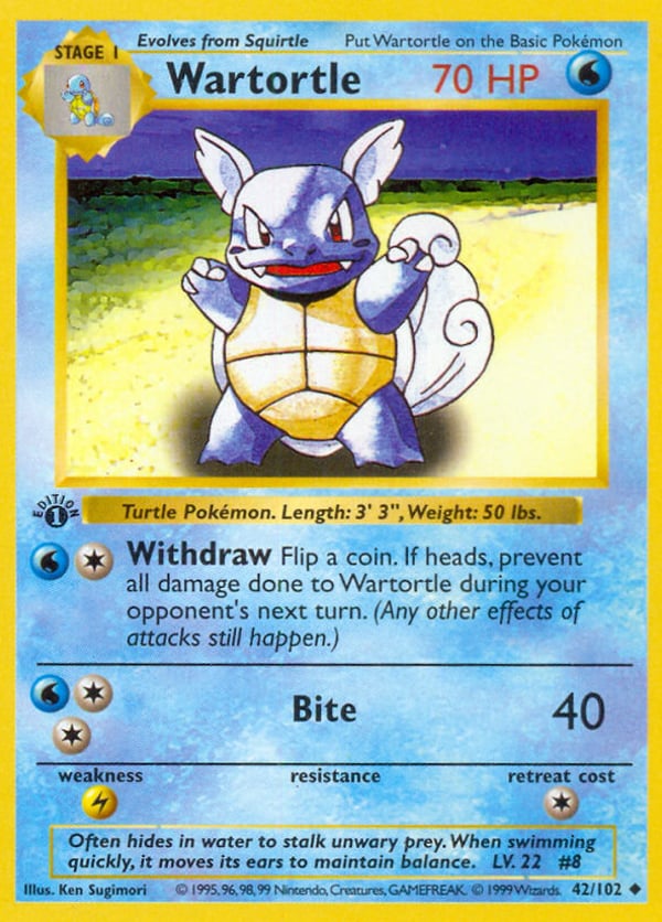 Wartortle – Uncommon – Base