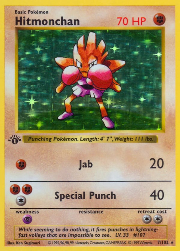 Hitmonchan – Rare Holo – Base