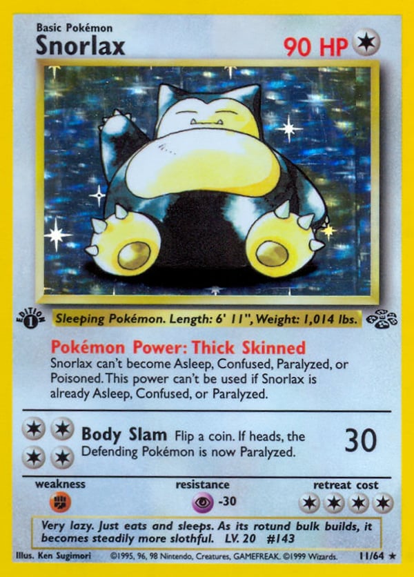 Snorlax – Rare Holo – Jungle