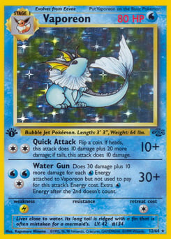 Vaporeon – Rare Holo – Jungle