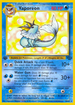 Vaporeon – Rare – Jungle