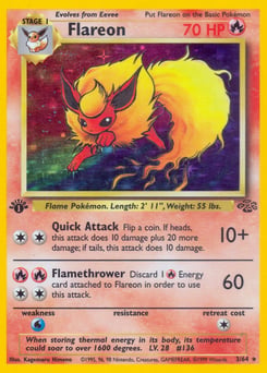 Flareon – Rare Holo – Jungle