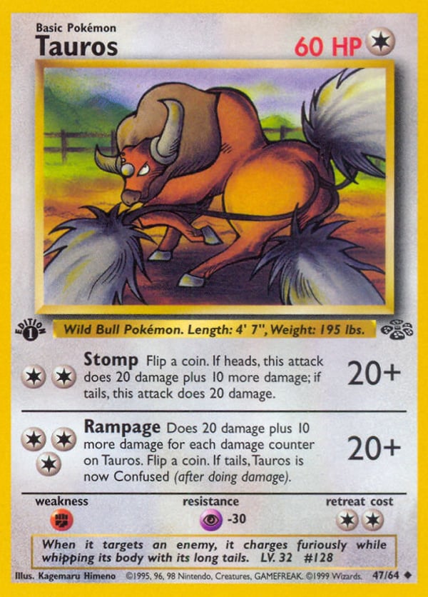 Tauros – Uncommon – Jungle