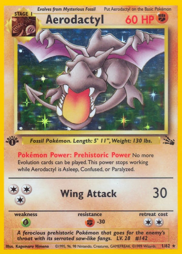 Aerodactyl – Rare Holo – Fossil