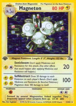 Magneton – Rare Holo – Fossil
