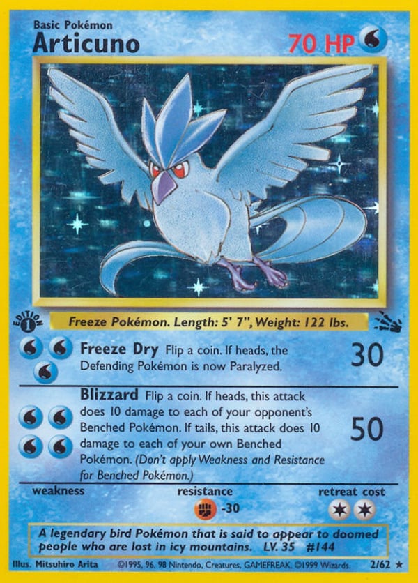 Articuno – Rare Holo – Fossil
