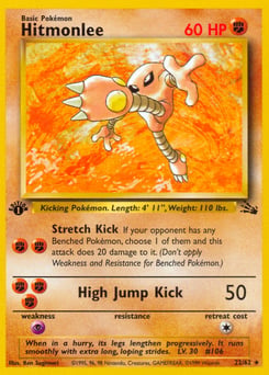 Hitmonlee – Rare – Fossil