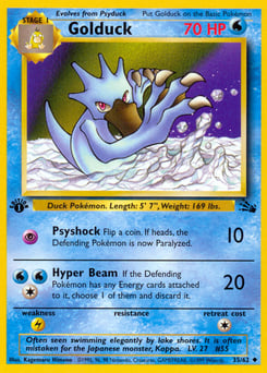 Golduck – Uncommon – Fossil