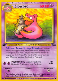 Slowbro – Uncommon – Fossil