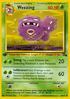 Weezing – Uncommon – Fossil