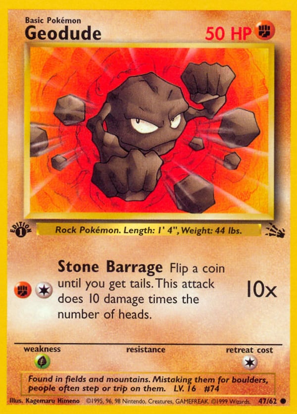 Geodude – Common – Fossil