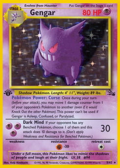 Gengar – Rare Holo – Fossil