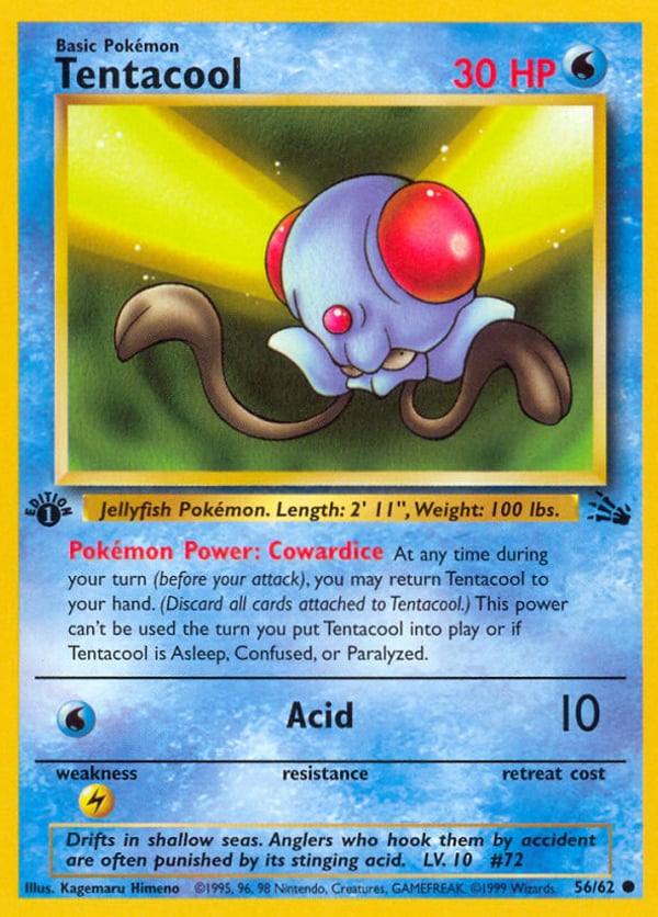 Tentacool – Common – Fossil