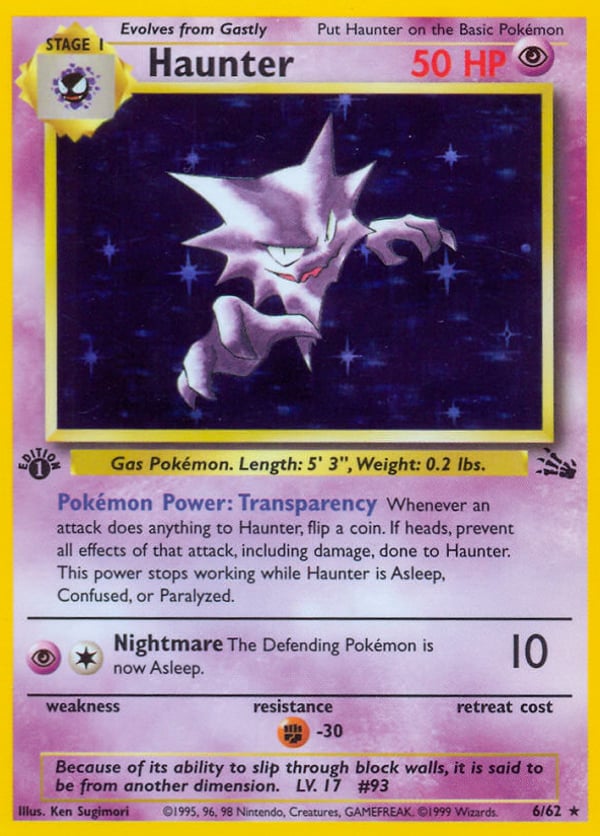 Haunter – Rare Holo – Fossil
