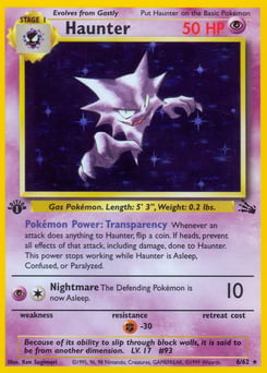 Haunter – Rare Holo – Fossil