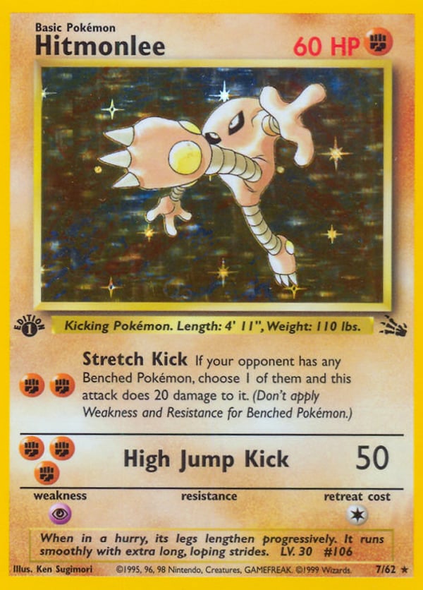 Hitmonlee – Rare Holo – Fossil
