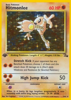Hitmonlee – Rare Holo – Fossil