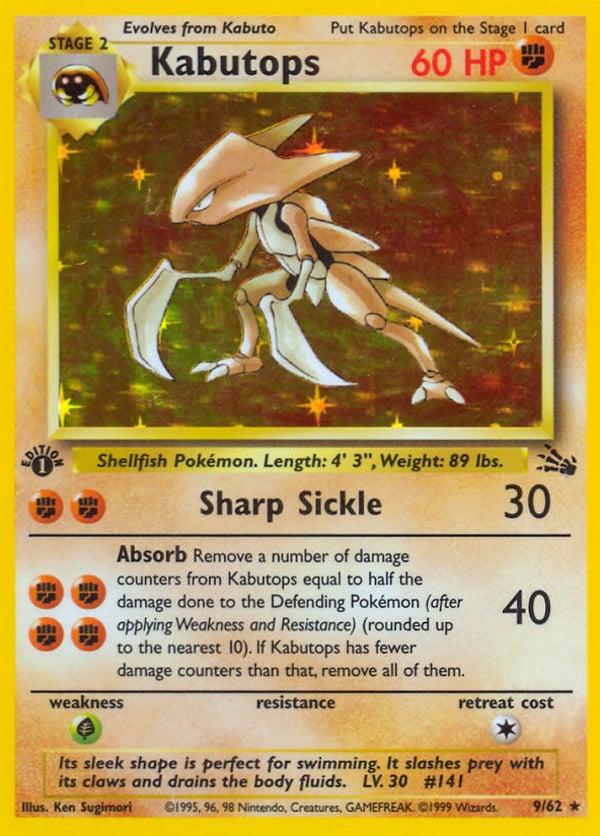 Kabutops – Rare Holo – Fossil
