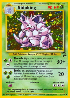 Nidoking – Rare Holo – Base Set 2