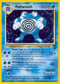 Poliwrath – Rare Holo – Base Set 2